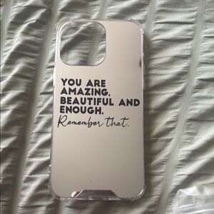 Apple Black Inspirational iPhone Case
